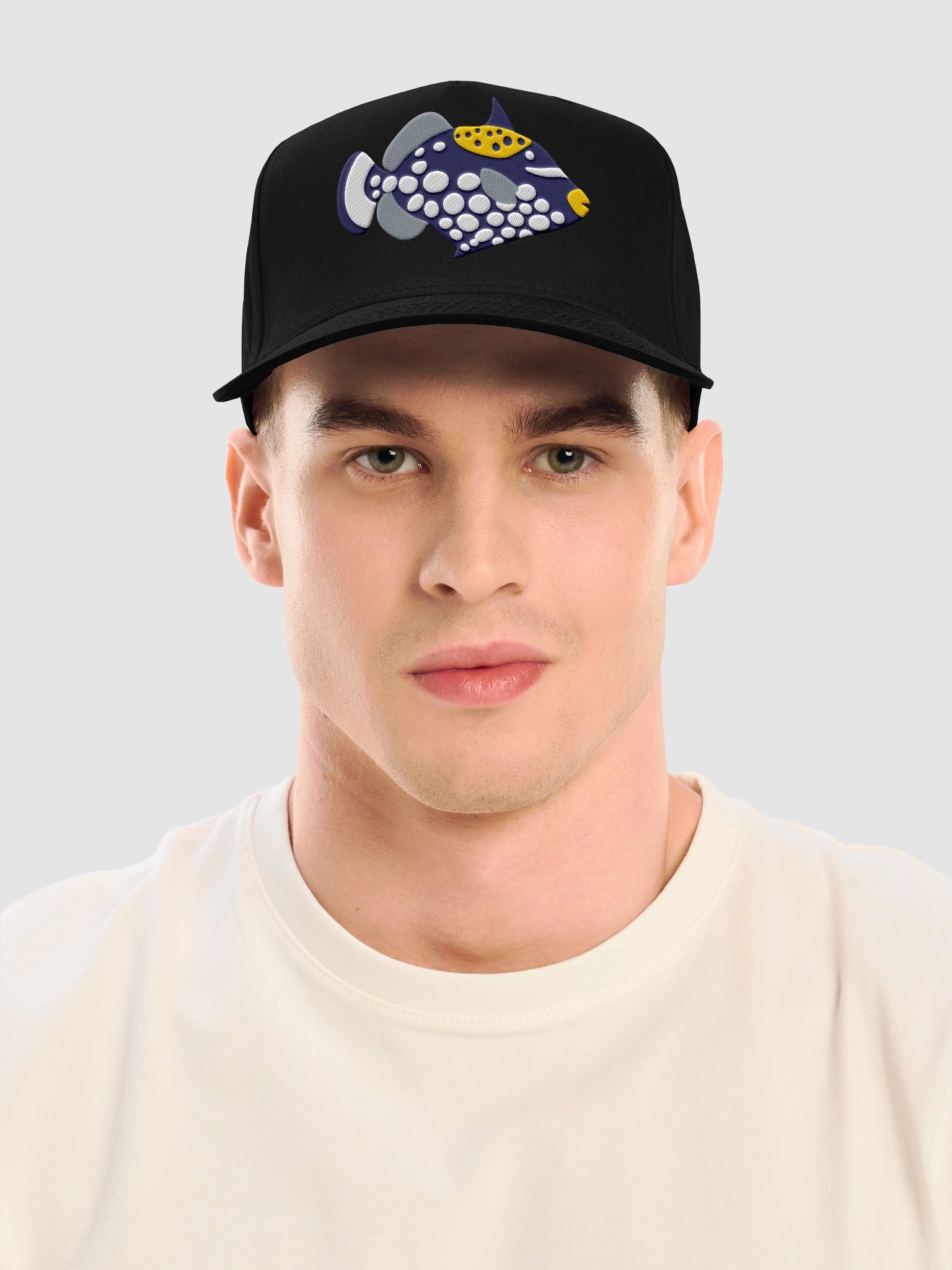 Clown Triggerfish(Version 2) Mid-Profile Baseball Cap (Embroidered) for Reef and Marine Aquarium Lovers product image (2)