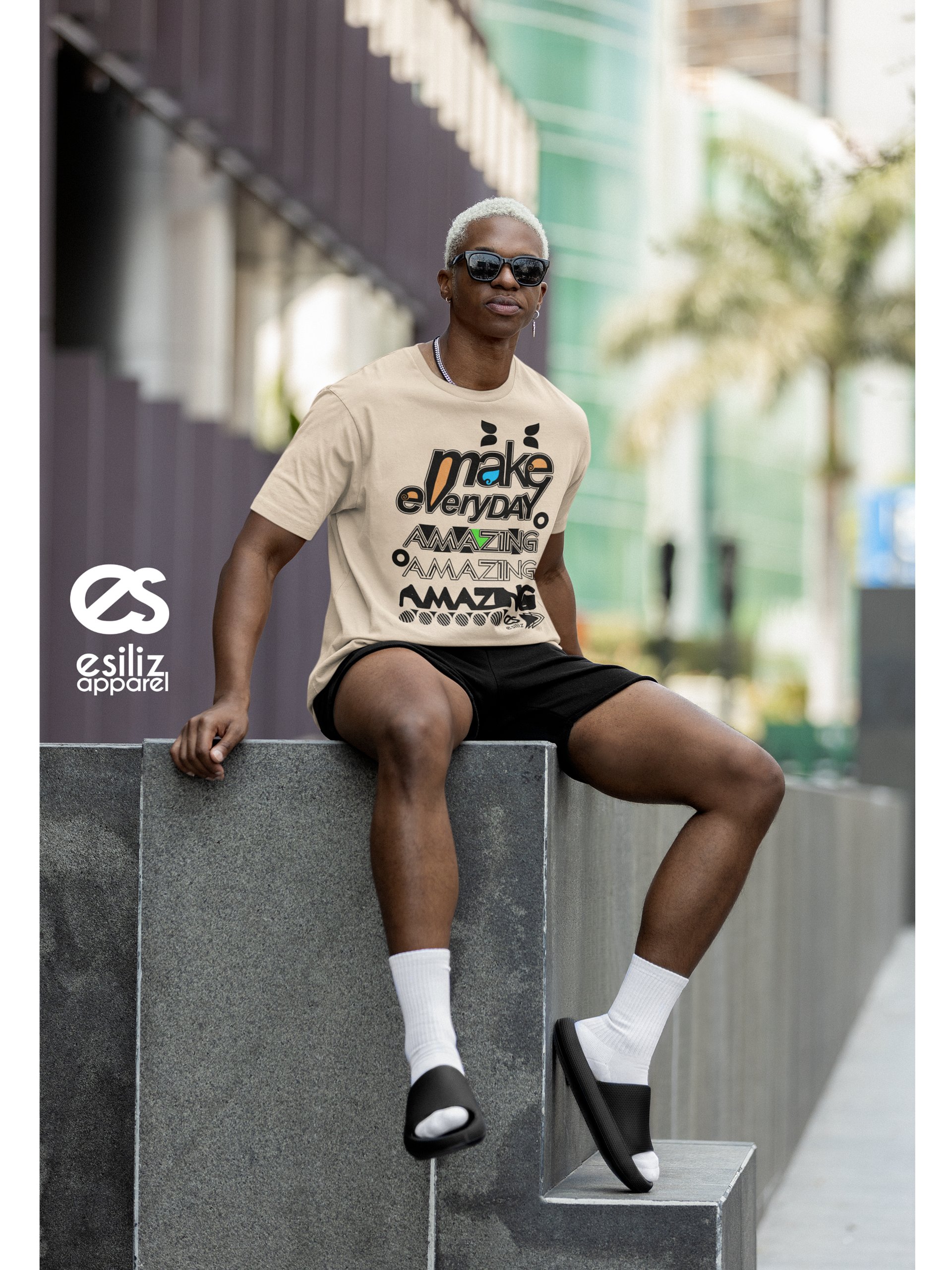 Make Everyday Amazing Organic Tee Black Ink product image (1)