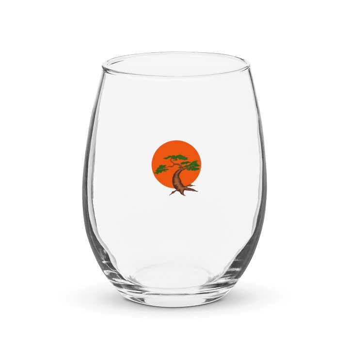 Bonsai Sunset Tree Stemless Wine Glass product image (1)