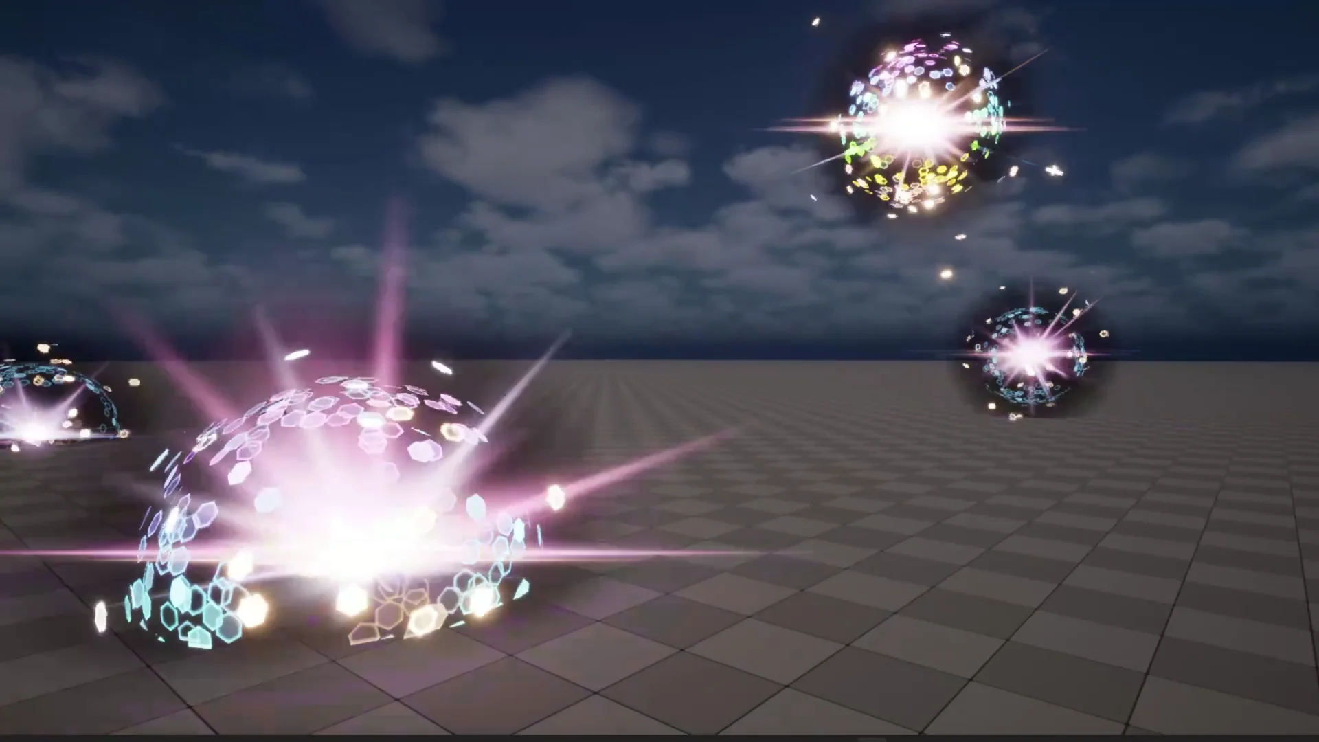Sci-Fi Hex Shield FX in Unreal Engine 5 Niagara product image (1)
