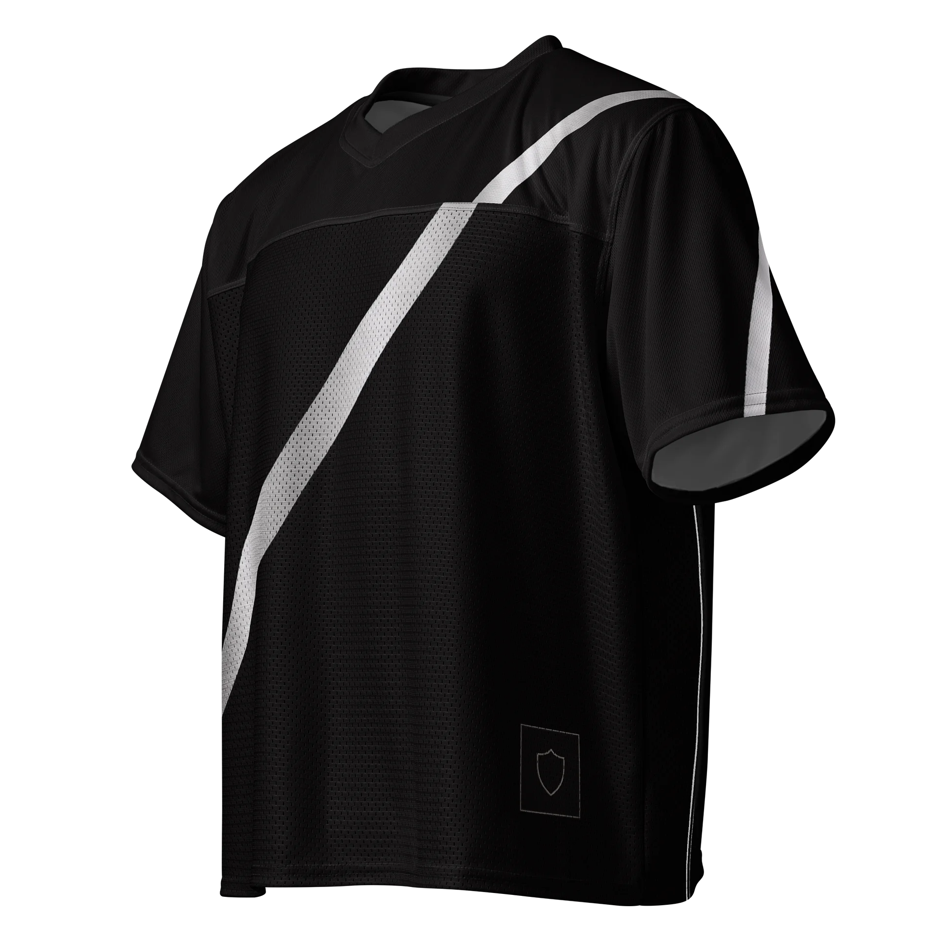 Premium Black & Silver Soccer Jersey | Elite Minimalist Athletic Shirt | Men's Football Jersey 2026 product image (3)