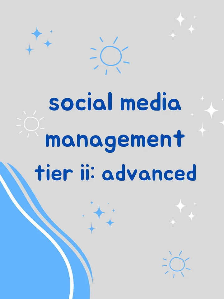 Social Media Management Tier II: Advanced product image (1)