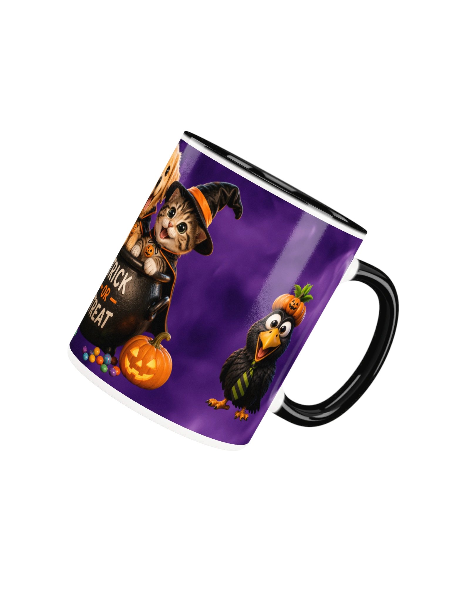Halloween Black Cat Pumpkin Mug product image (26)