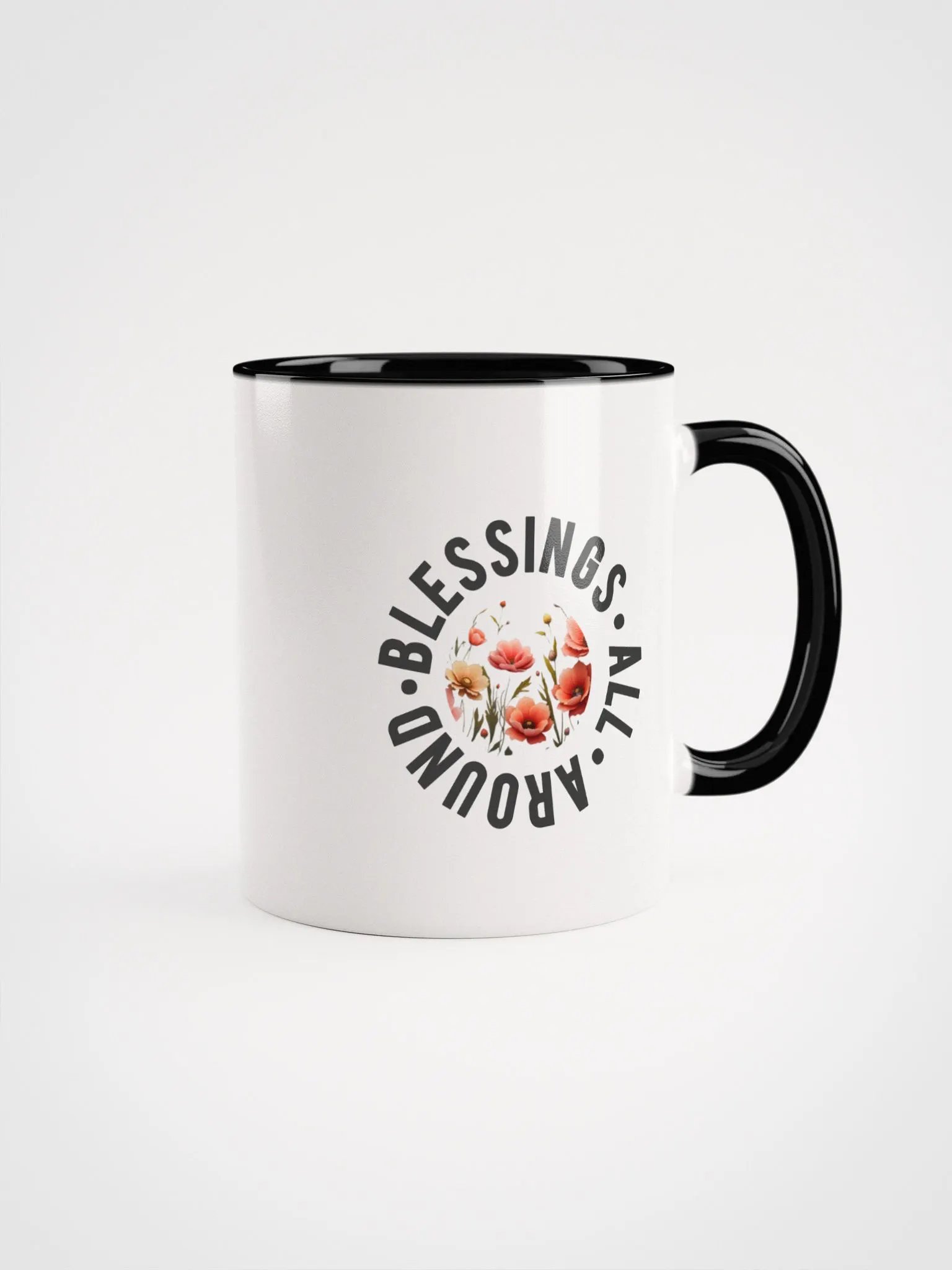 Vibrant Floral Symphony Ceramic Mug product image (1)