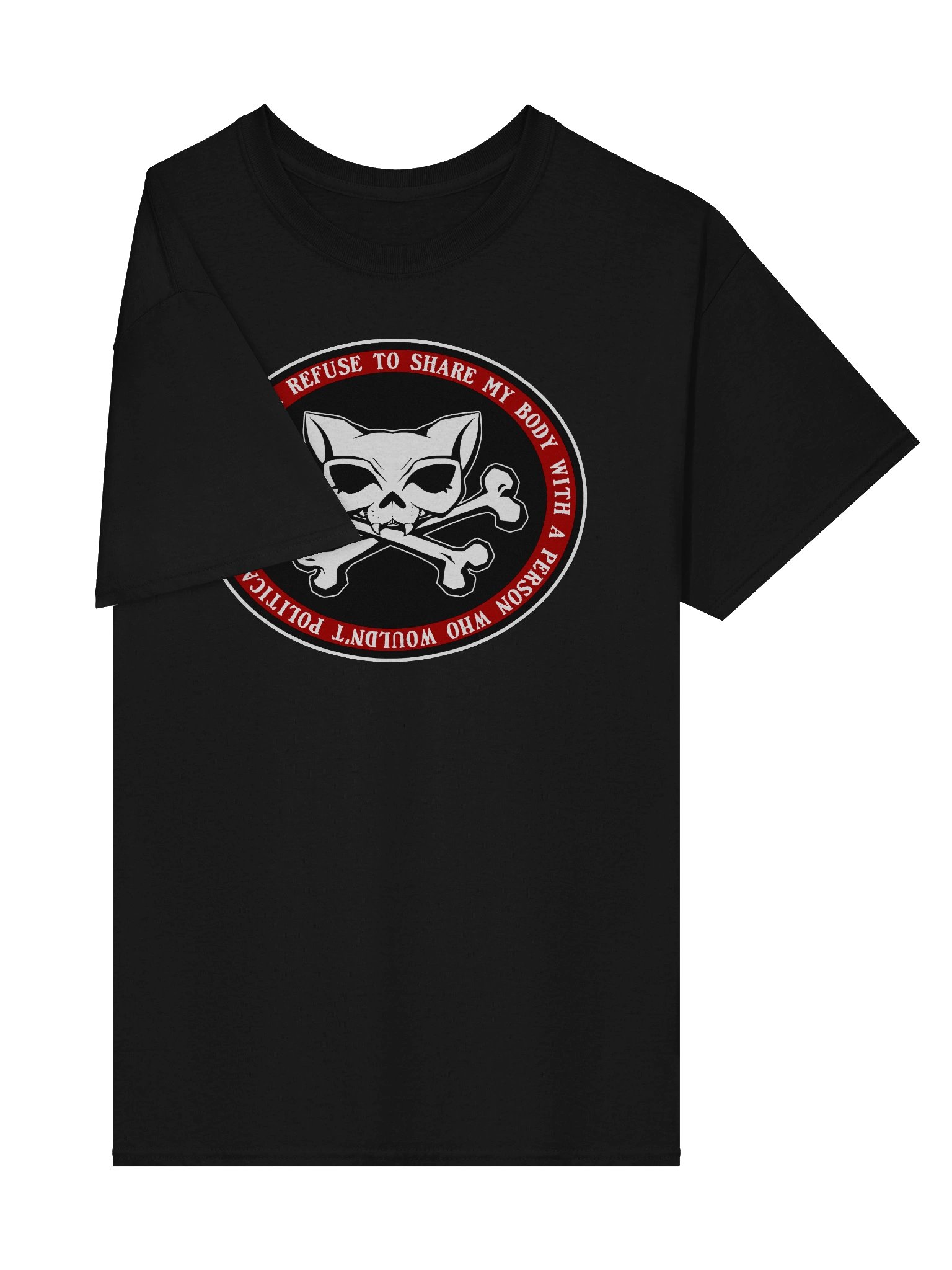 I Refuse Redline Kat Skull Heavyweight Tee product image (4)