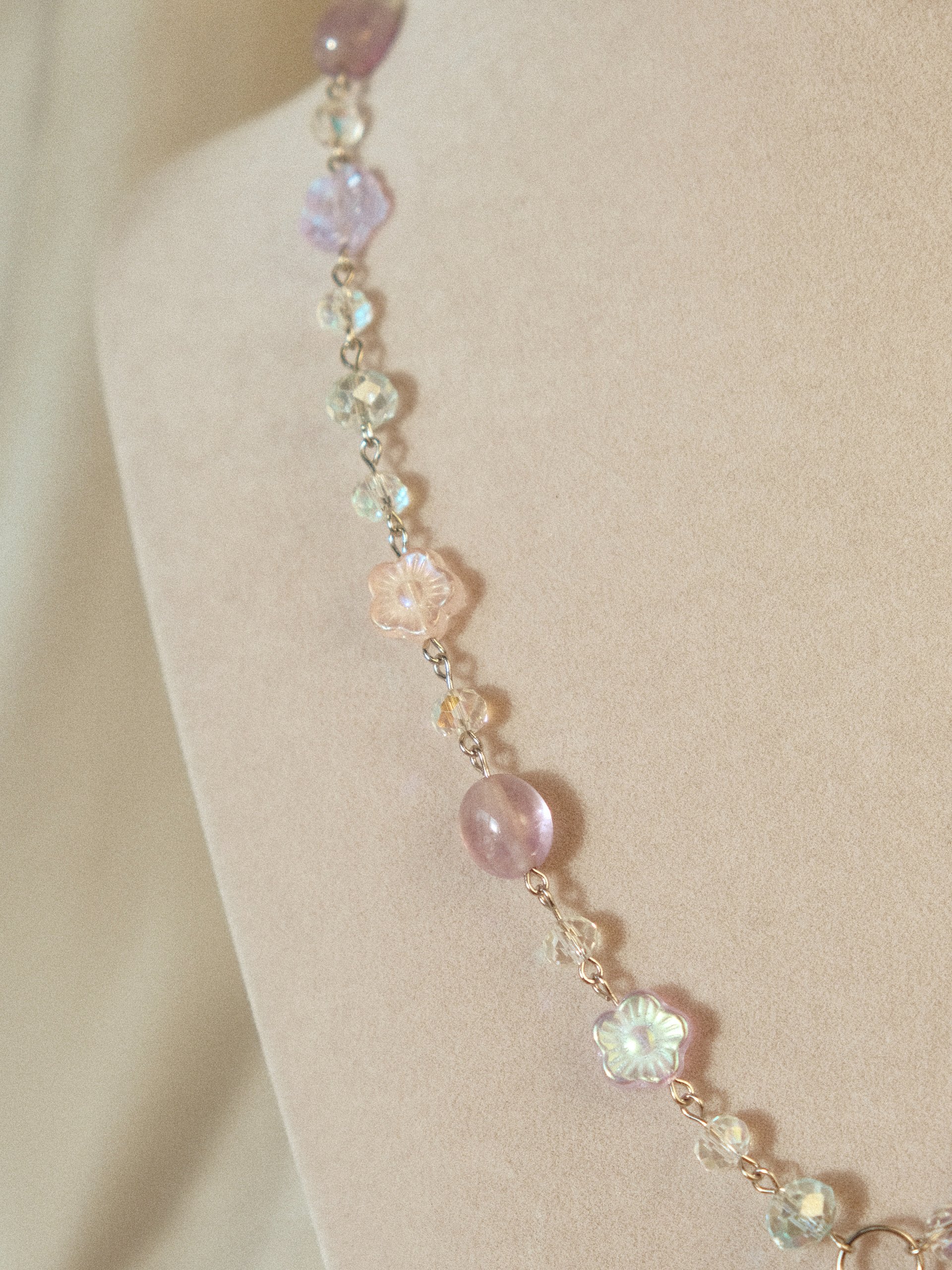 Pastel Dreams - Rose Quartz & Amethyst Necklace product image (4)