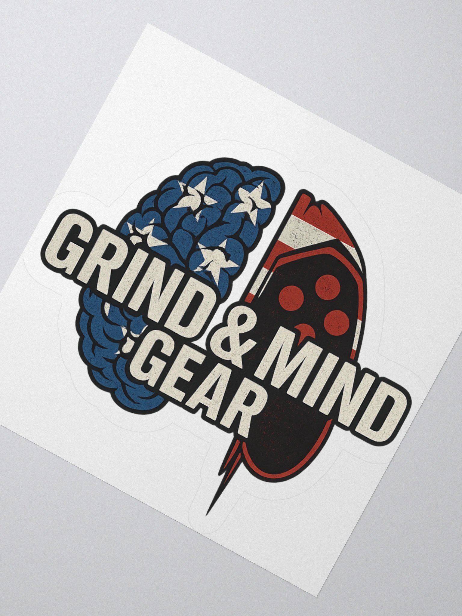 Grind And Mind Gear USA Logo Stickers product image (2)