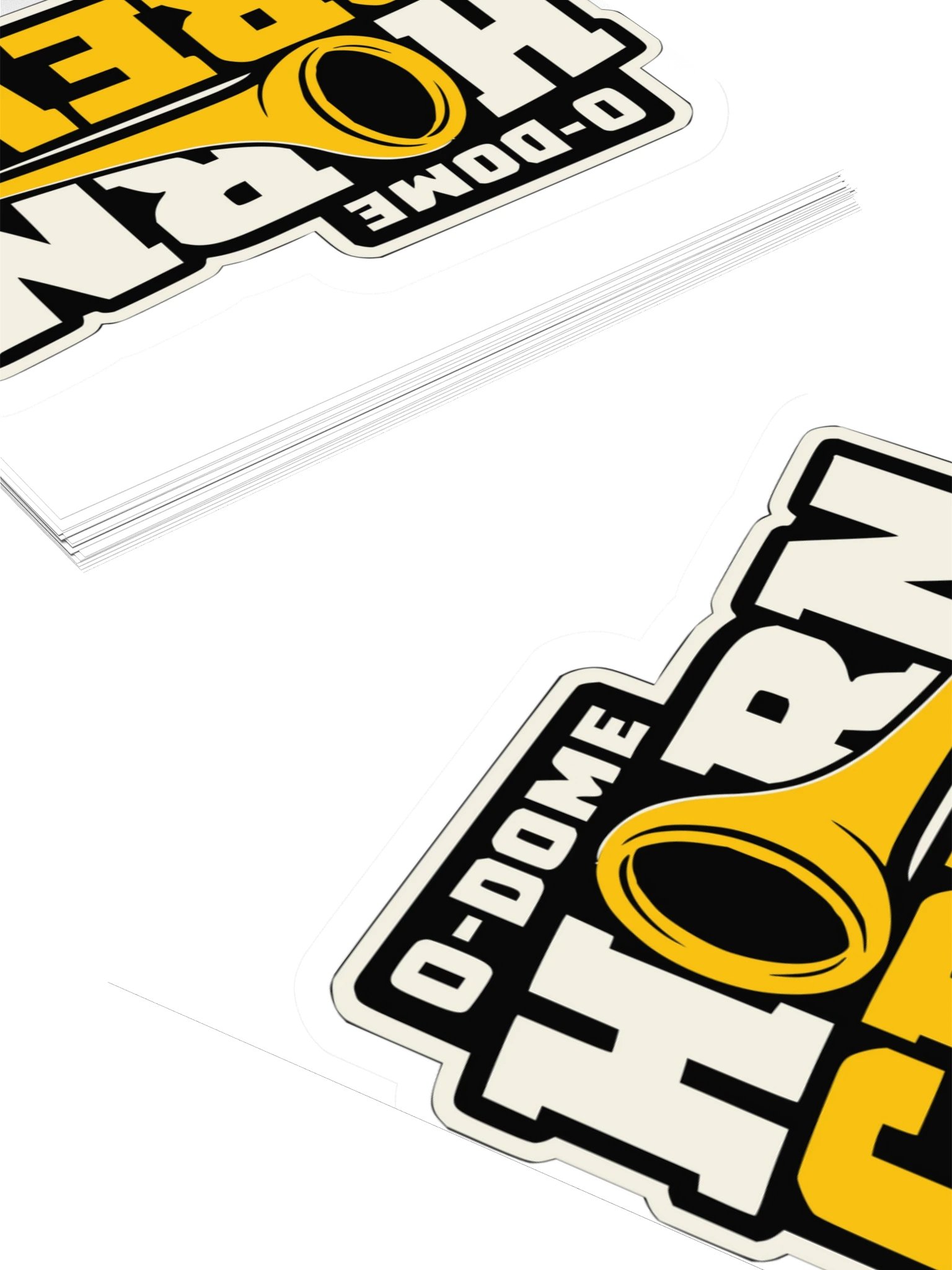 O-Dome Horn Crew Horn Wordmark — Kiss-Cut Sticker product image (4)