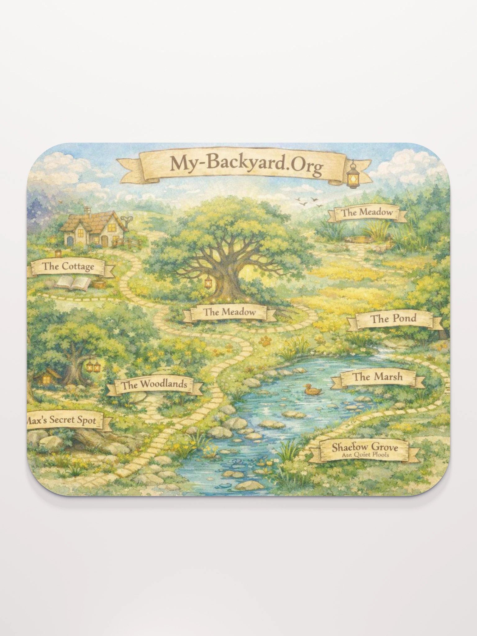 “The Backyard Map — Desk Mat of Wonder & Whimsy” product image (2)