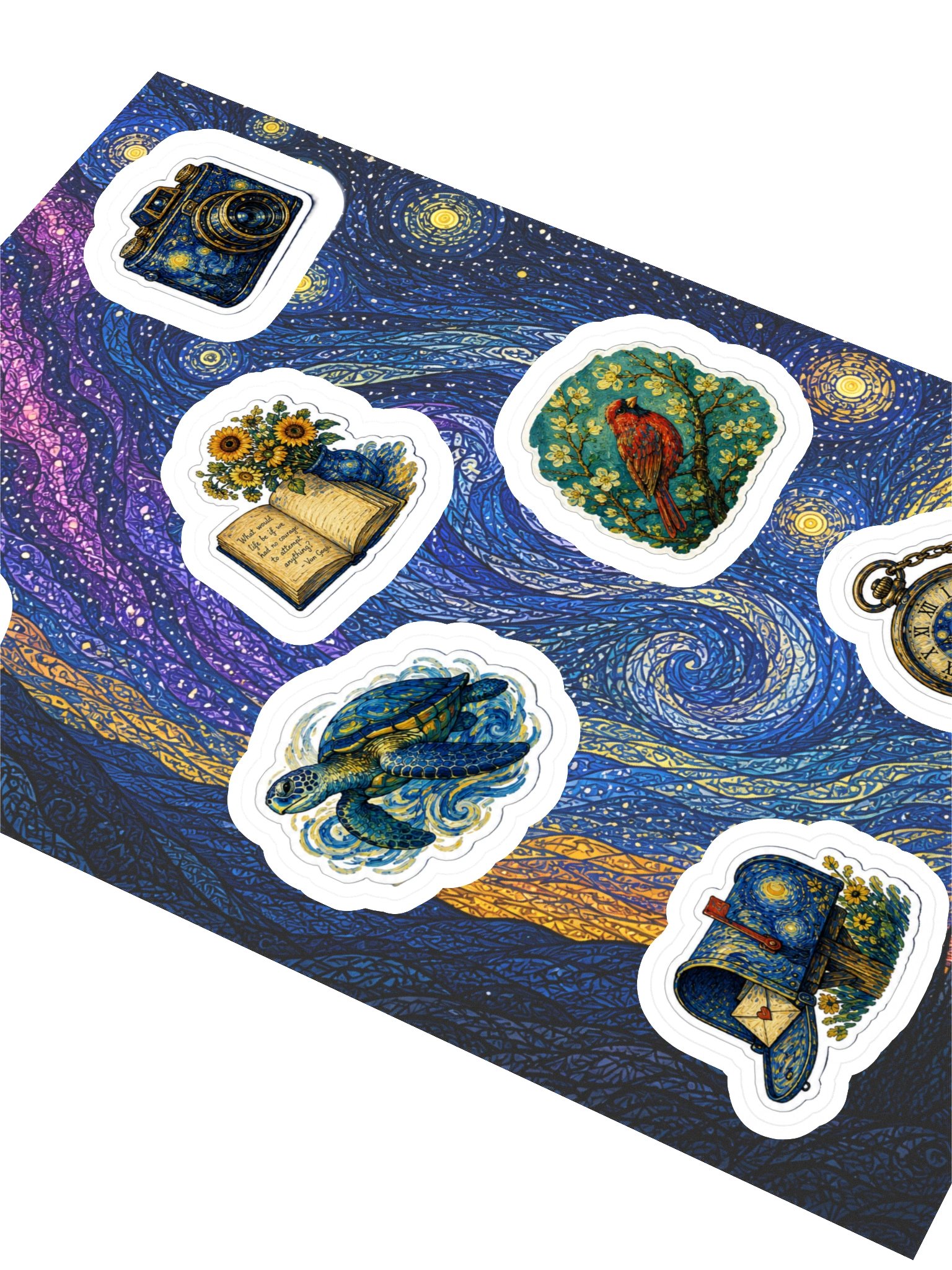 Van Gogh Cozy Sticker Sheet product image (2)