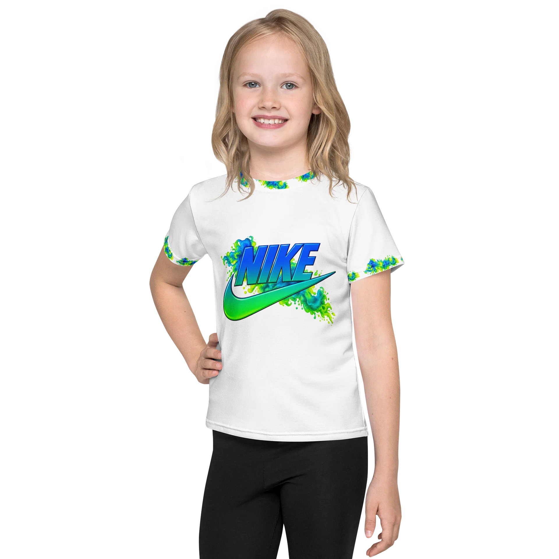 Colorburst Nike Swoosh Kids Tee product image (1)