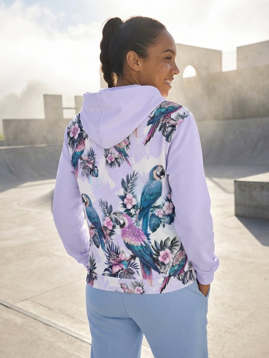 Elysian Birds-cotton hoodie product image (3)