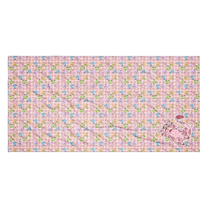 Pink "Buds Everywhere!" Towel product image (2)