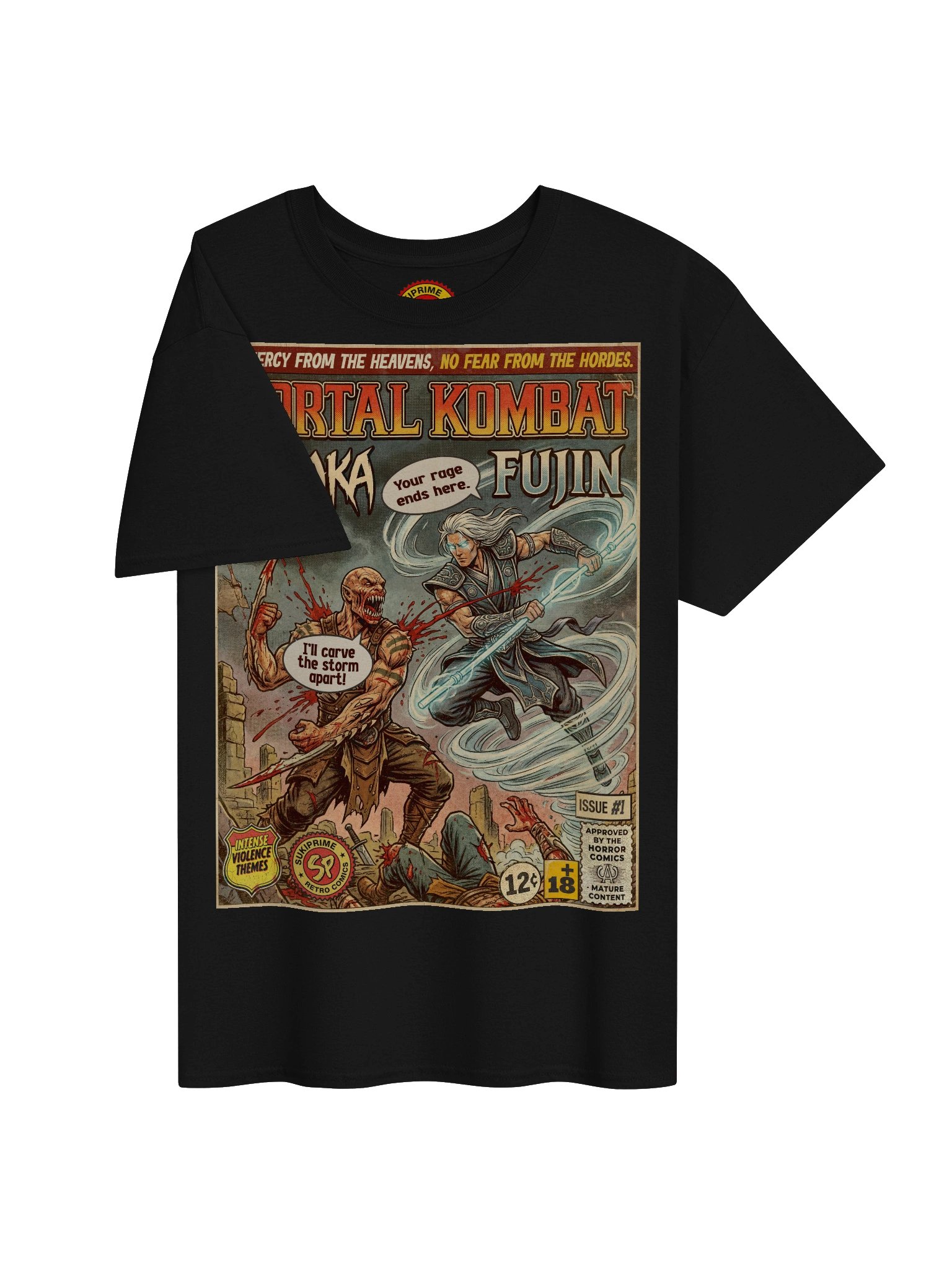 Mortal Kombat Baraka & Fujin Comic Art T-Shirt product image (3)