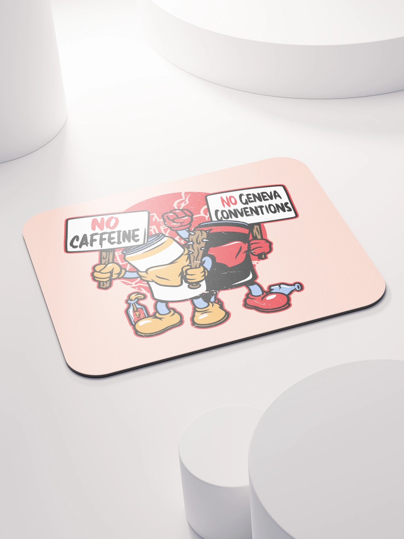 No Caffeine No Geneva Conventions Mouse Pad product image (4)