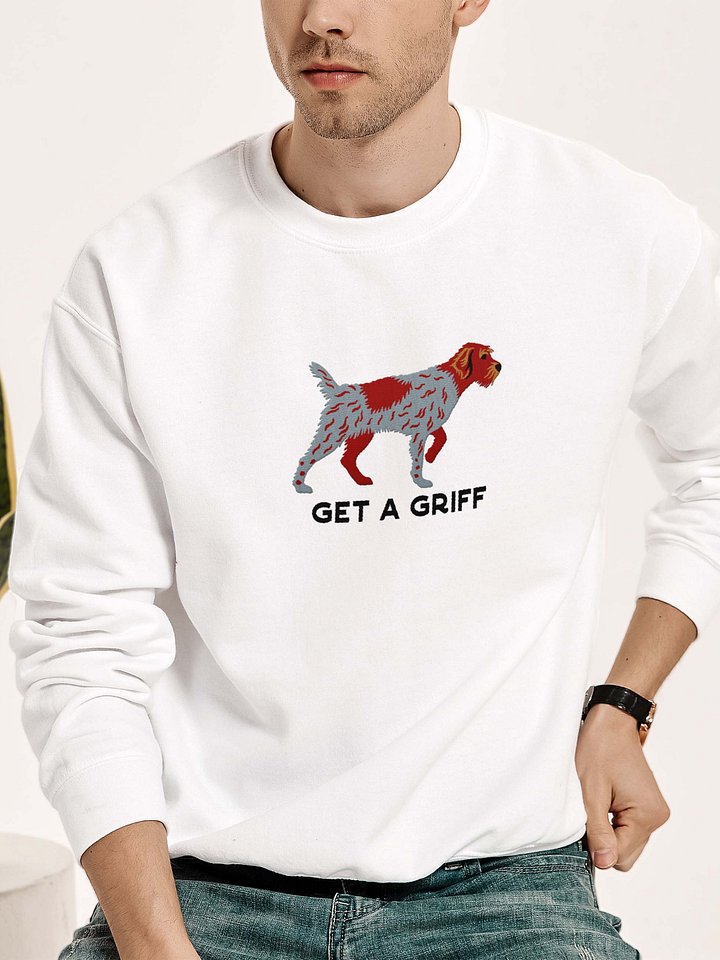 Get a Griff Sweatshirt (Embroidered) of a Wirehaired Pointing Griffon product image (2)