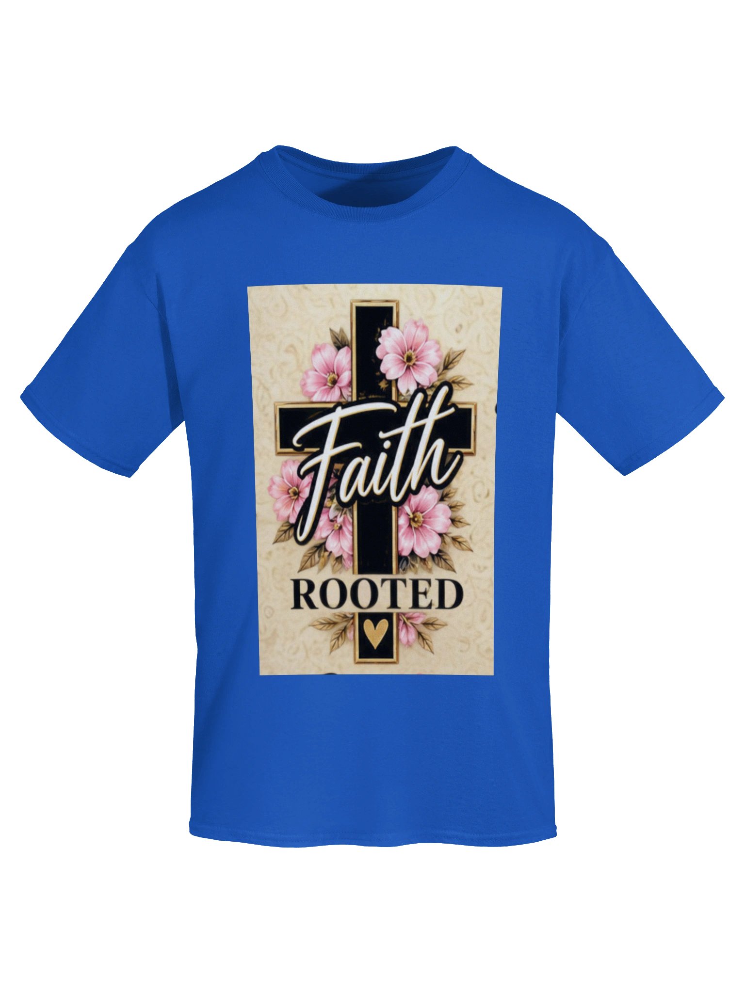 Faith Rooted Floral Cross Tee product image (3)