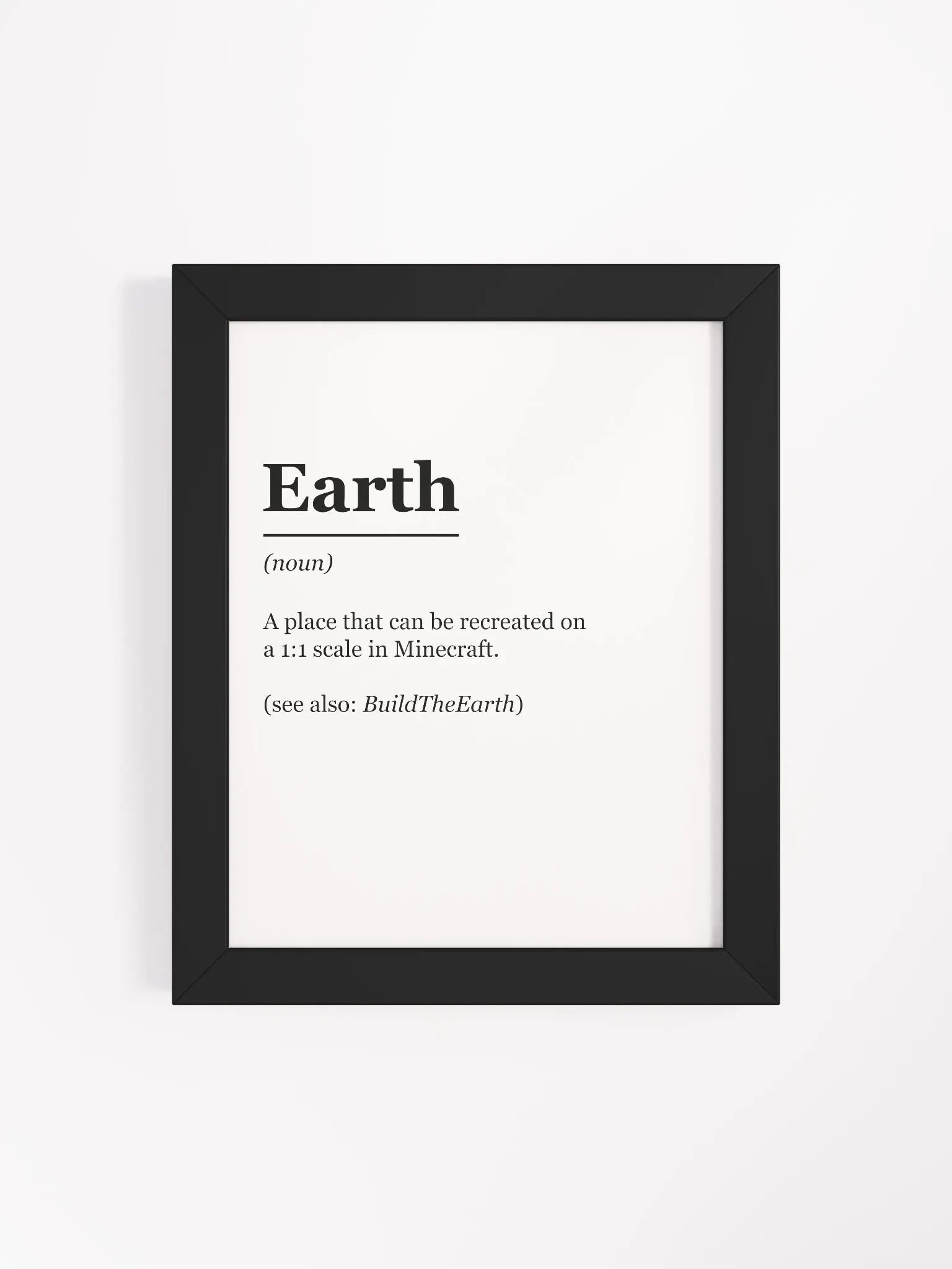 "Earth: Defined" Framed Poster product image (4)