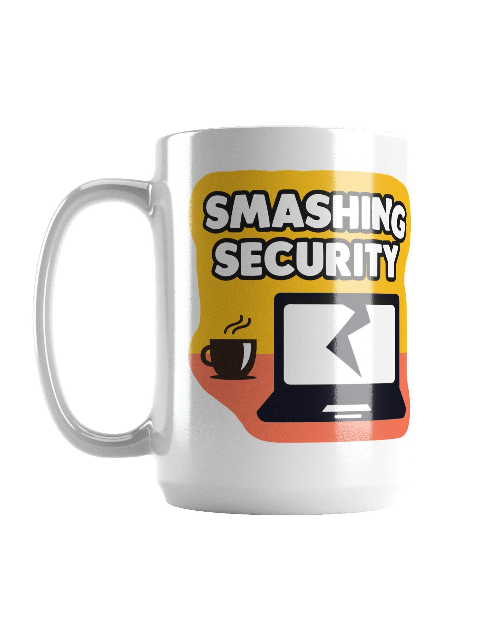 Smashing Security old-school logo mug product image (1)