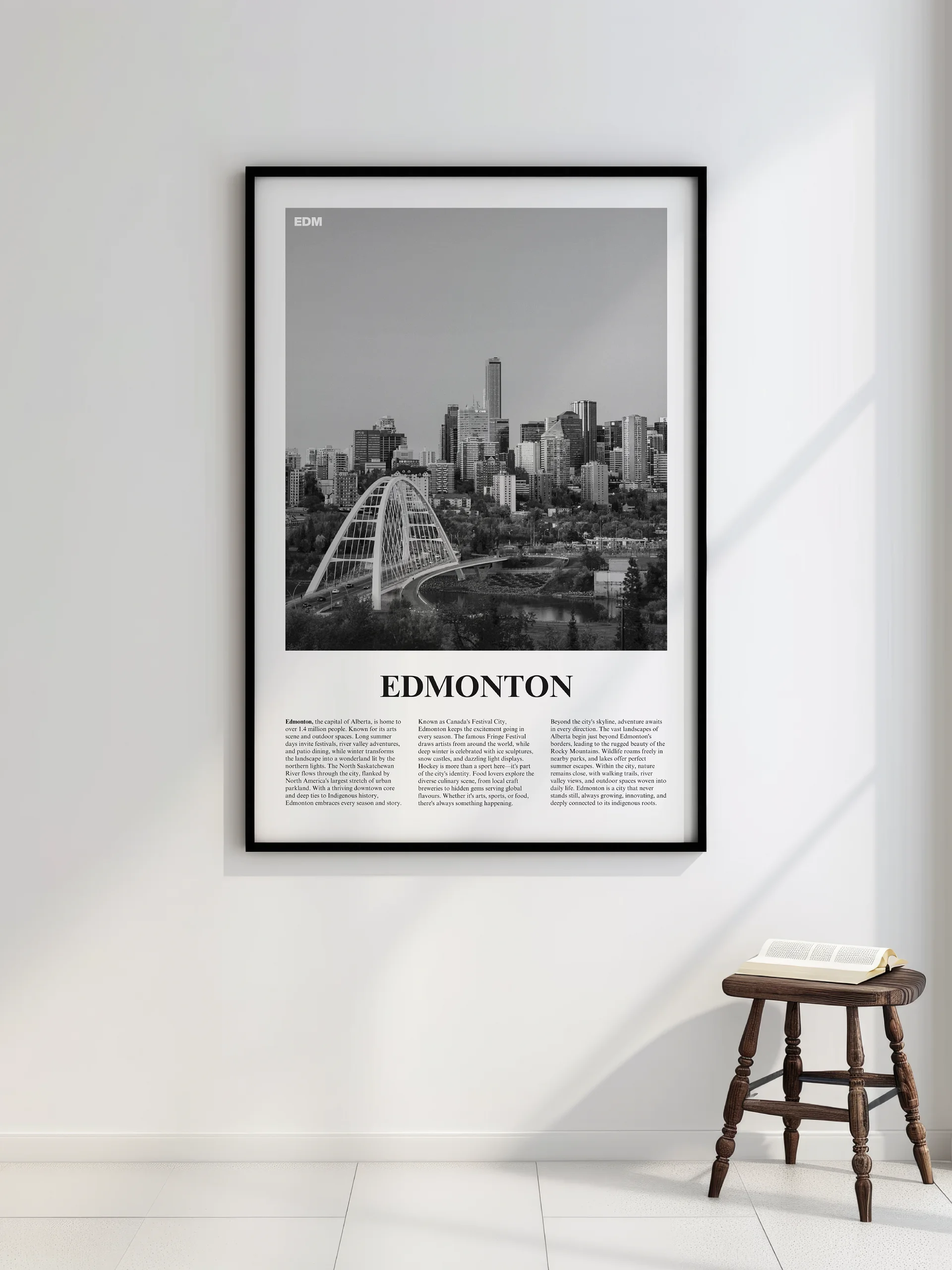 Edmonton 02 Newspaper Poster | Framed product image (2)