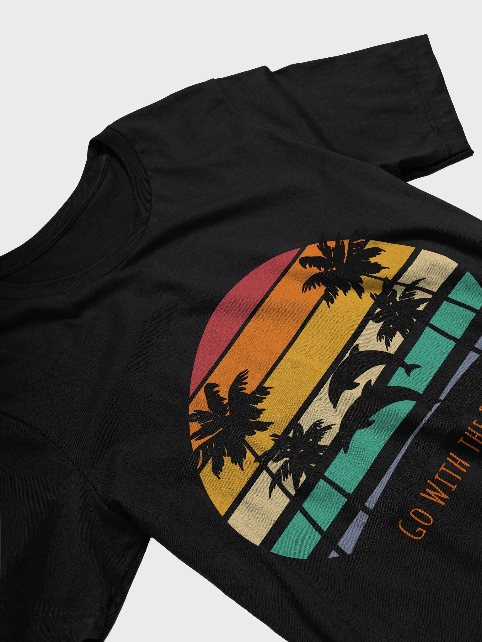 Go With the Flow – Dolphin T-Shirt product image (2)