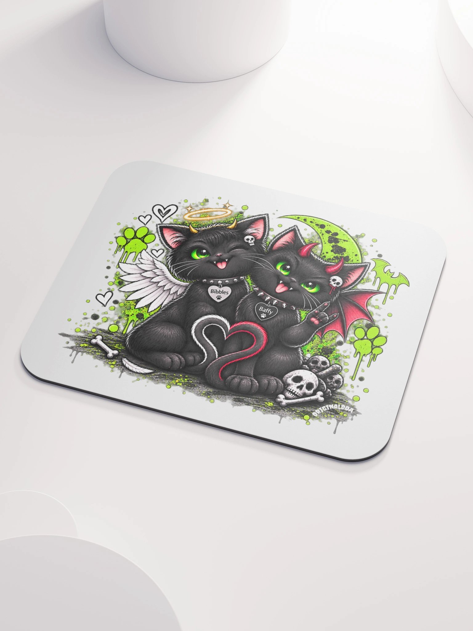 Bibbles & Baffy White Mouse Pad product image (3)