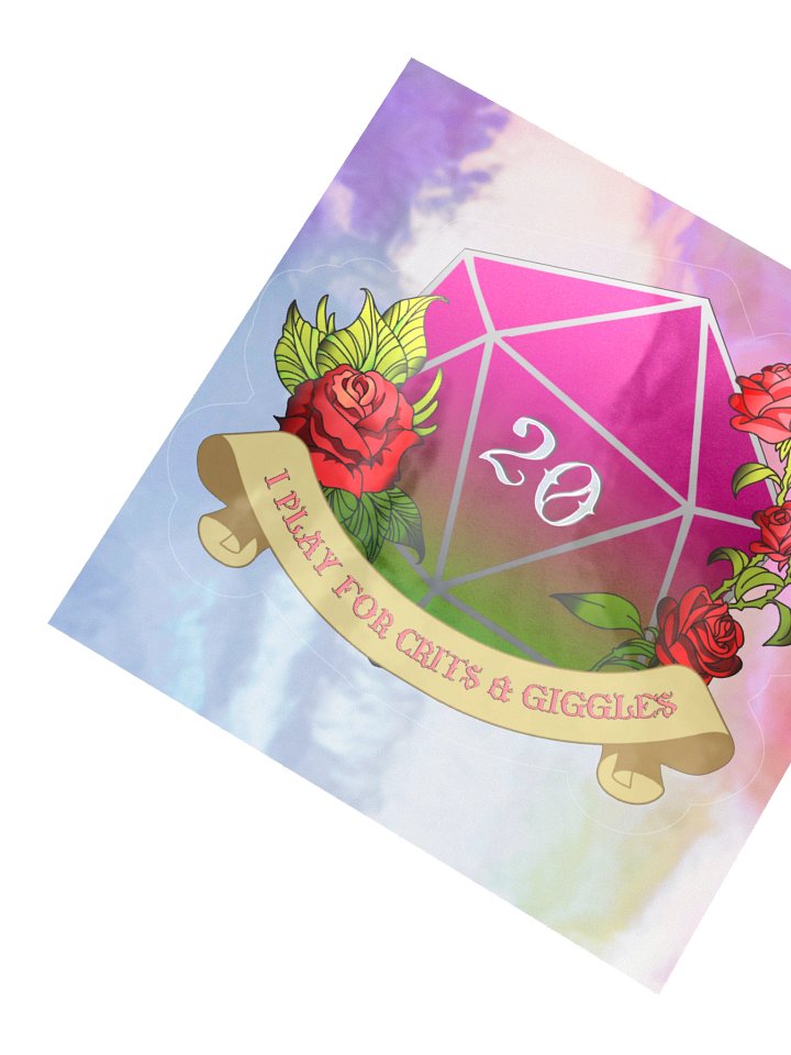 I Play for Crits & Giggles Sticker *FOIL* product image (4)