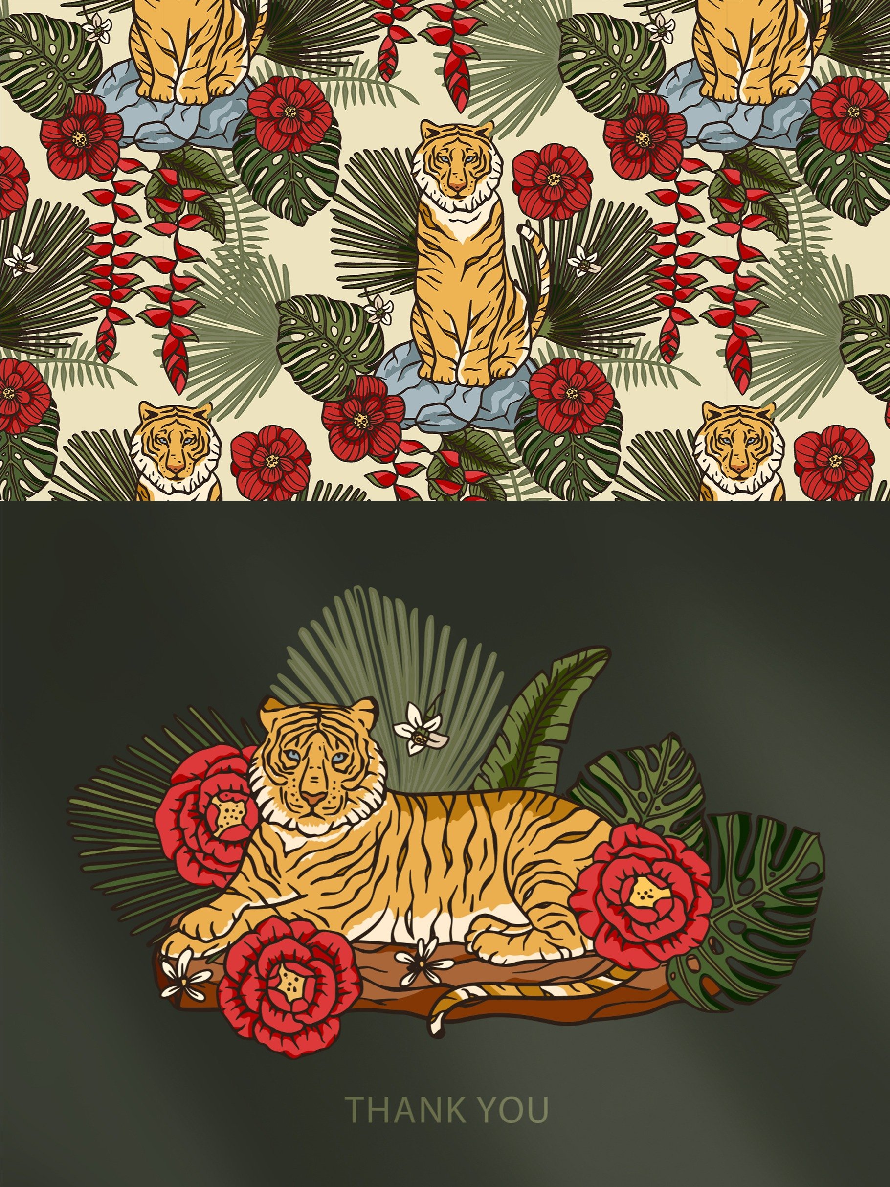 Jungle Tiger. Graphic bundle. product image (6)