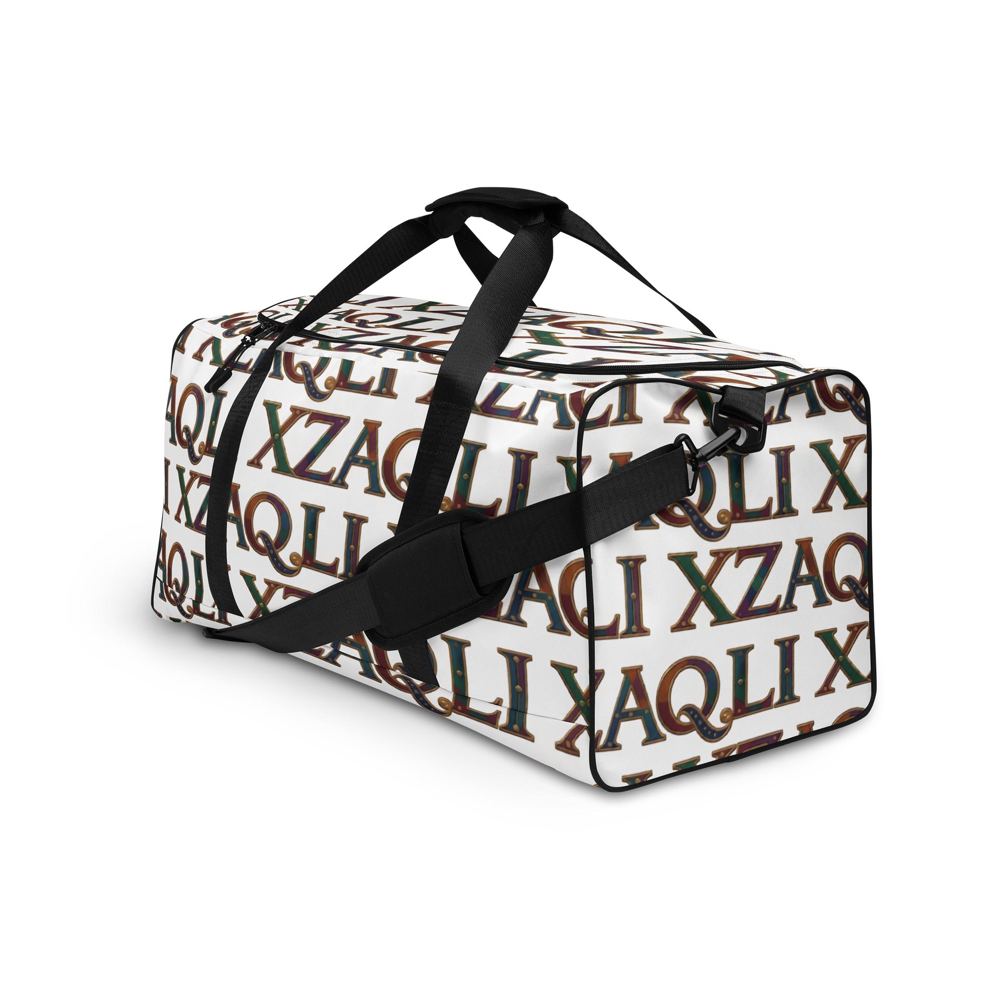 XZAQLI Ivory Monogram Duffle Bag product image (4)