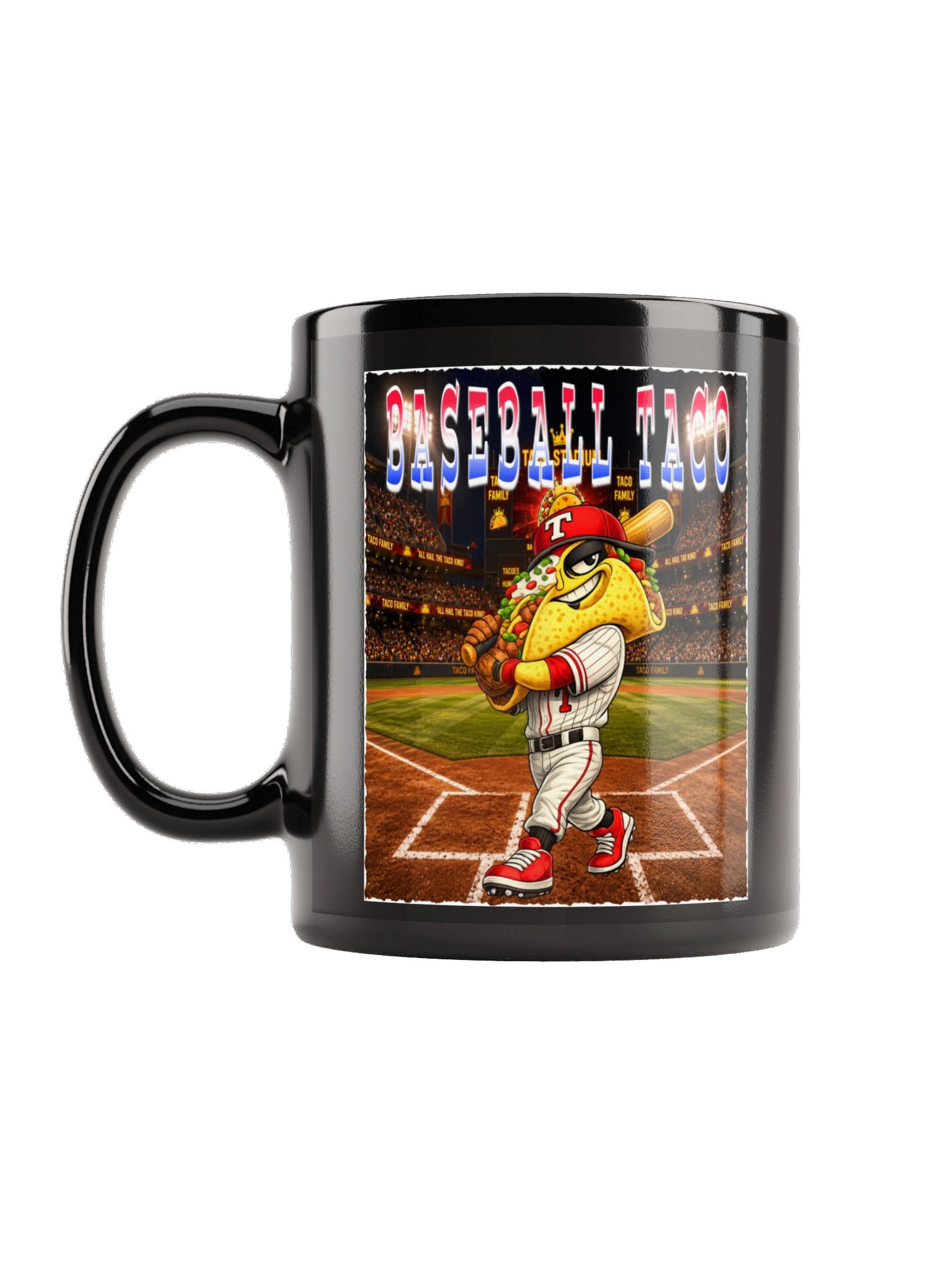 Baseball Taco Cartoon Mug - The Taco Family product image (2)
