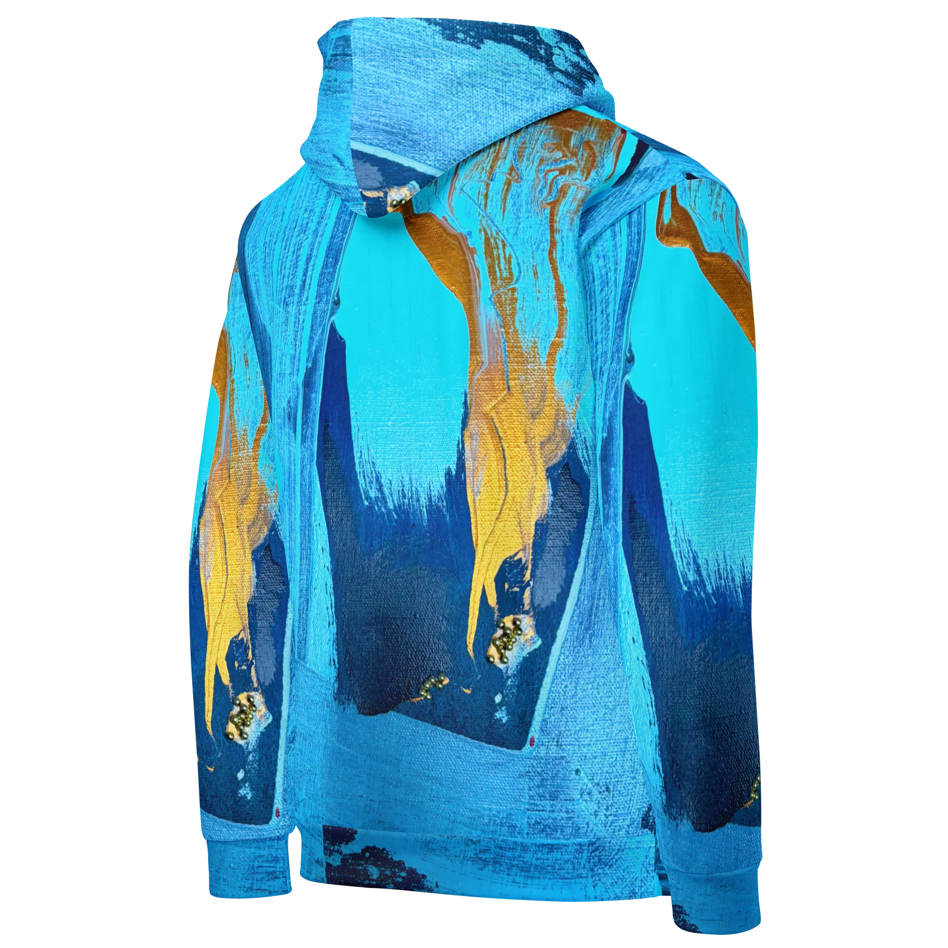 Blue Abstract Hoodie product image (5)