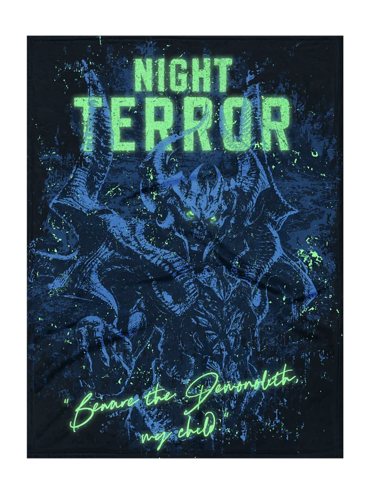 NIGHT TERROR: "Beware The Demonolith" Blanket product image (1)