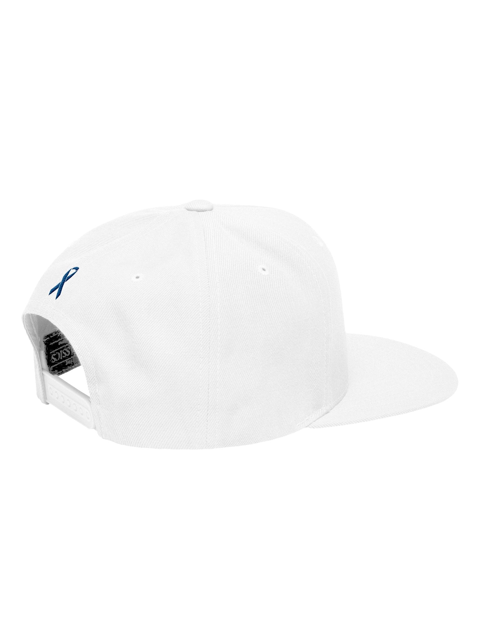 Check Your Colon Flatbill Hat - Royal on White | Colon Cancer Awareness (0B) product image (2)