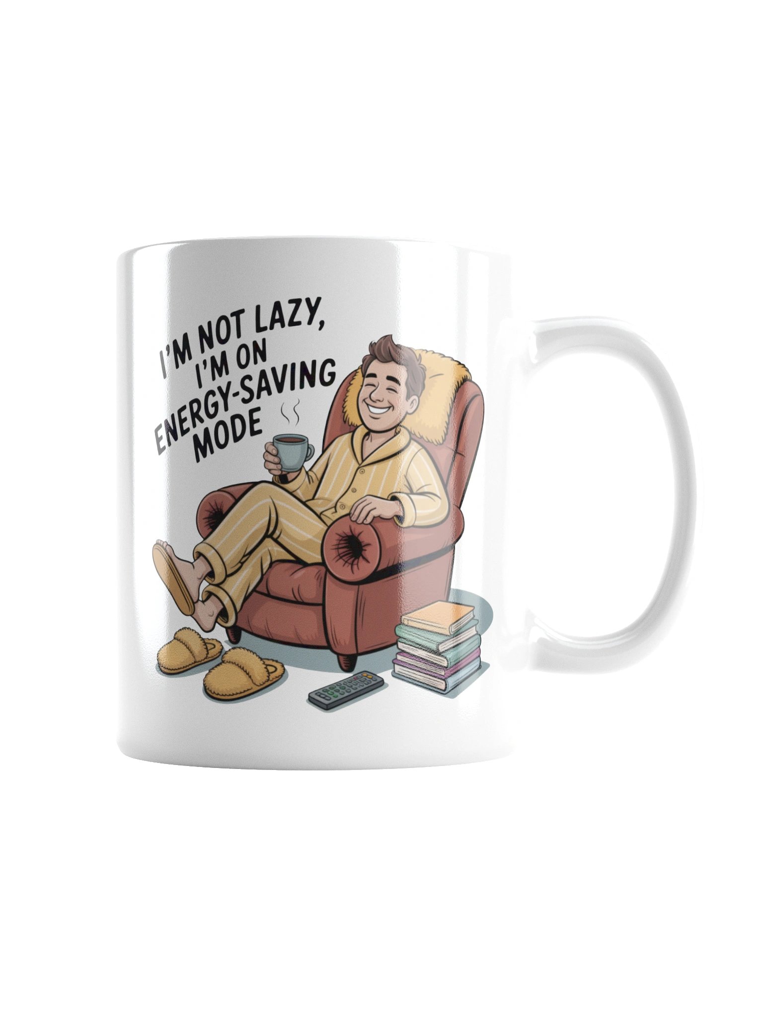 Energy-Saving Mode Funny Coffee Mug – Perfect Gift for Lazy Legends product image (3)