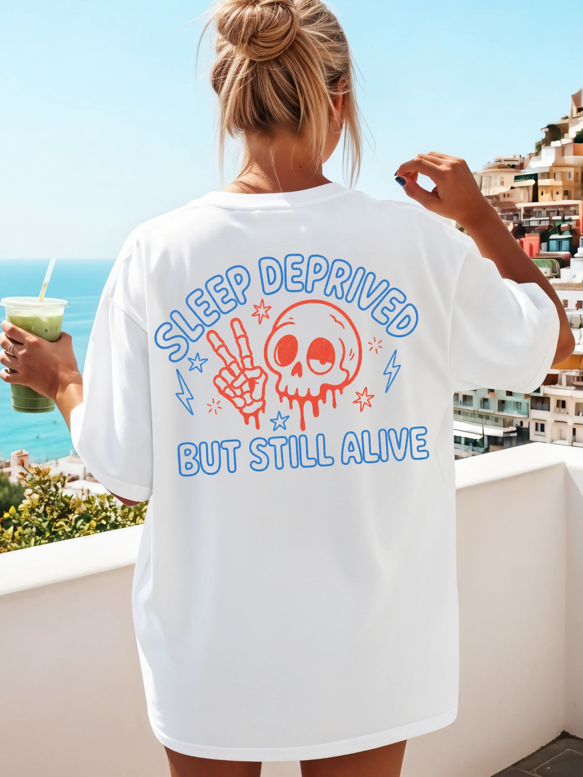 Sleep Deprived But Still Alive - Back Design product image (3)