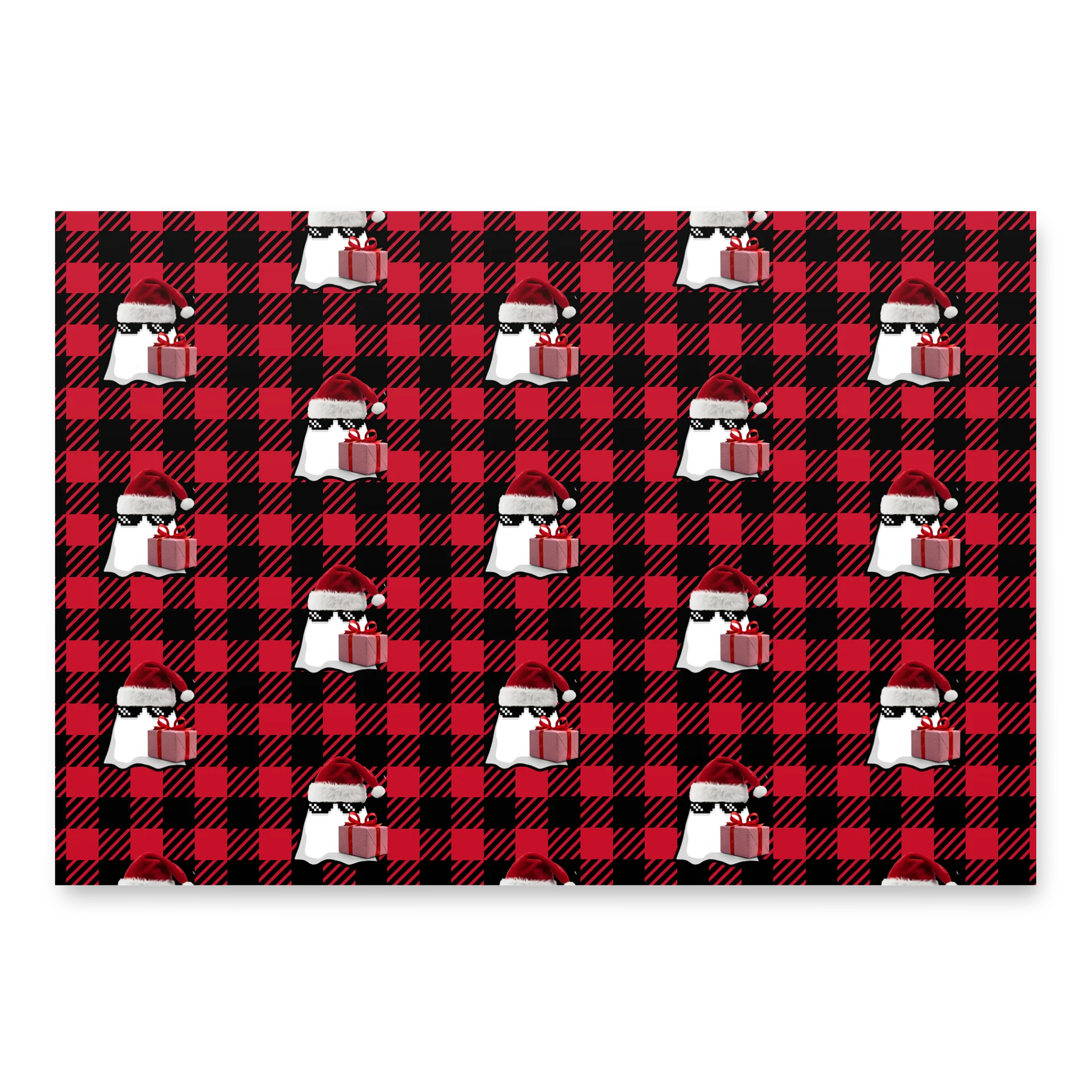 Ghost christmas gift wrap product image (1)