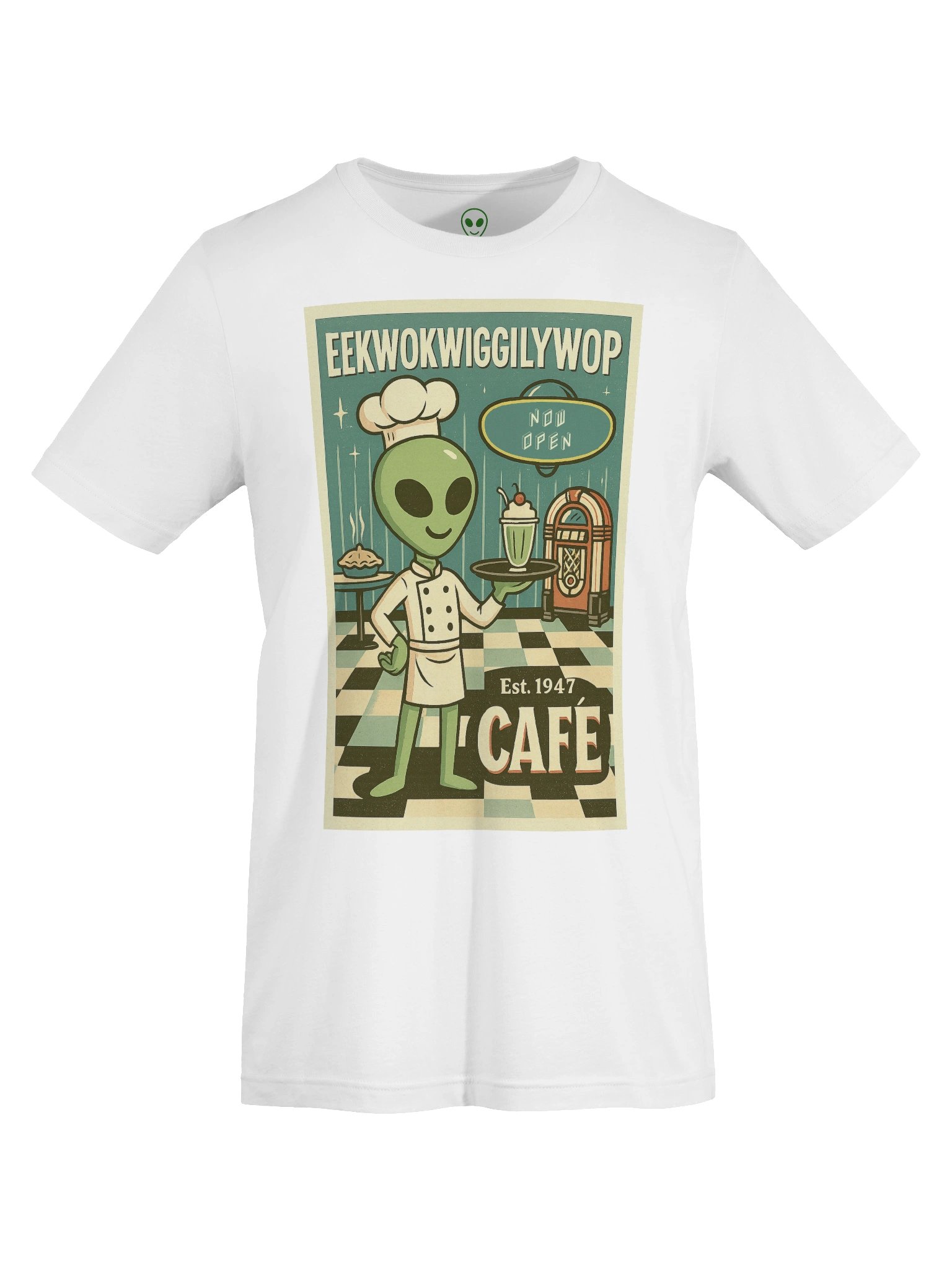 Route 66 Diner Roswell Aliens 1950's Retro Concert Tee Fit Unisex T-Shirt product image (103)