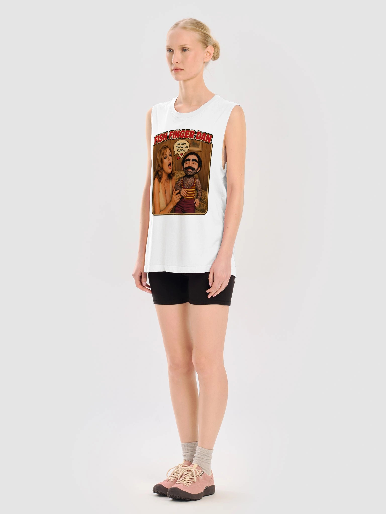 666 Toys | Fish Finger Dan | YOU'RE SO FISHY! | Bella+Canvas Unisex Muscle Tank product image (2)