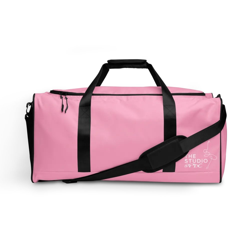 Large Dance Bag | Pink with White Logo and Quote product image (1)