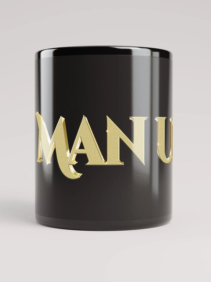 'Man Up' Black Glossy Mug product image (1)