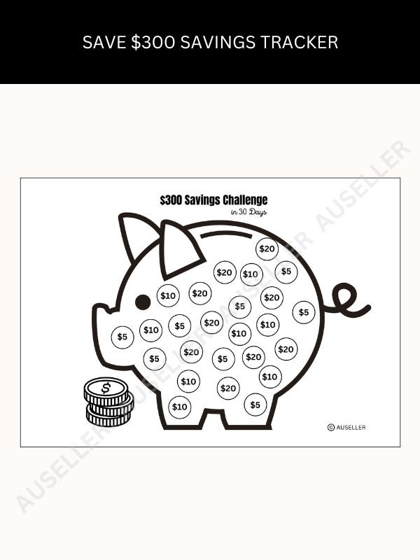 Piggy Bank Savings Tracker Bundle product image (3)