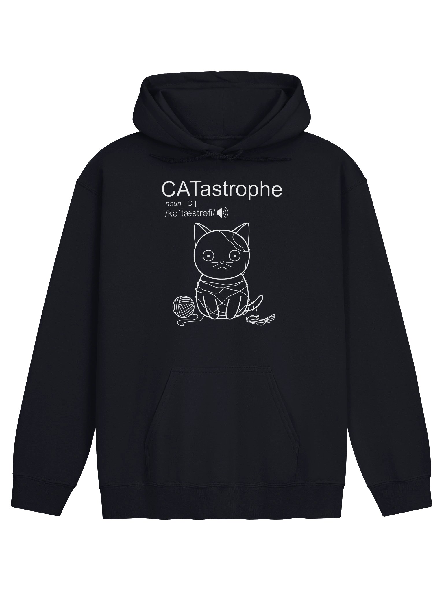 CATastrophe (Cat with Yarn) - Unisex Adult Hoodie product image (1)