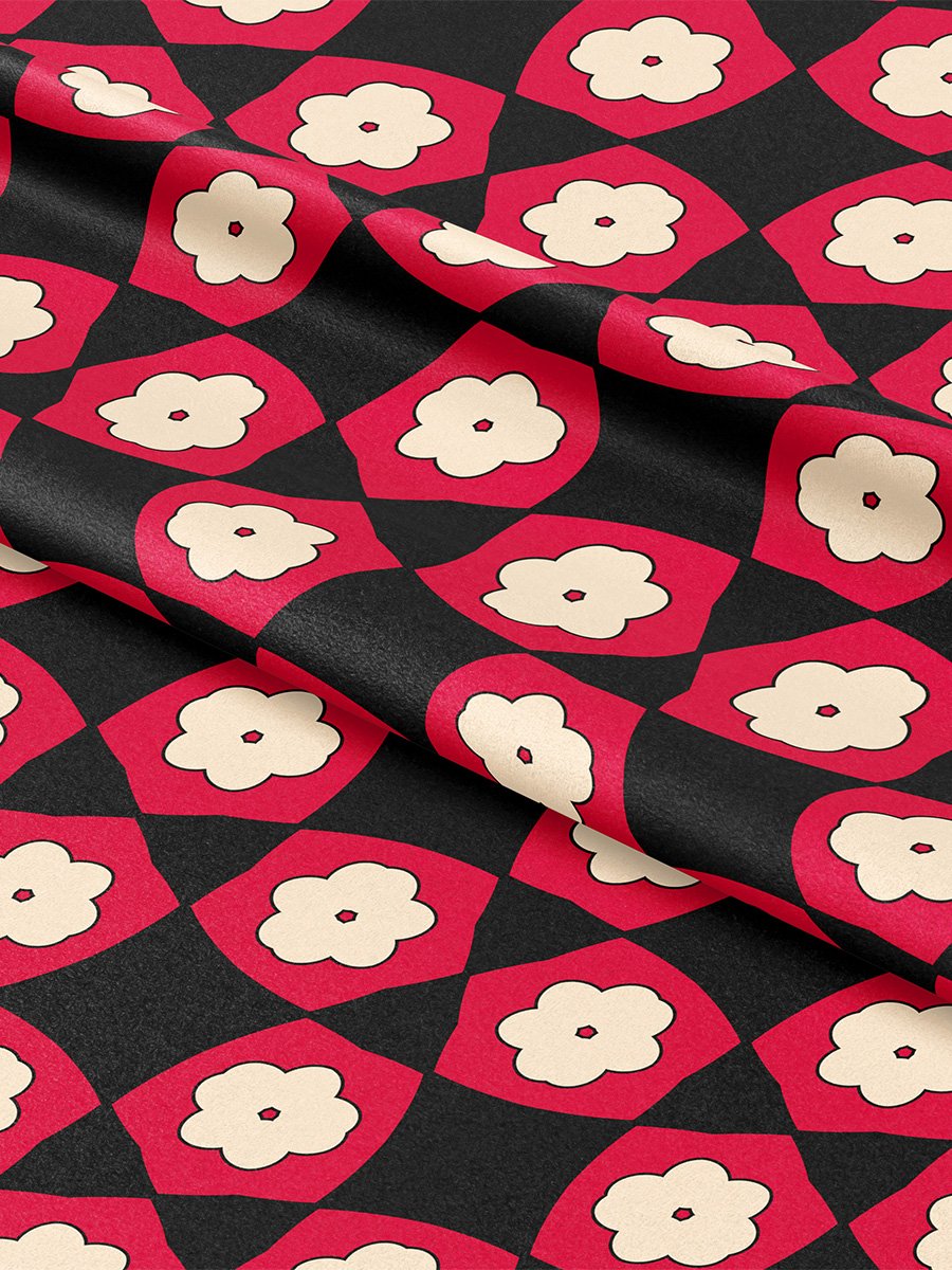Groovy Moonlit Flowers Seamless Pattern product image (2)