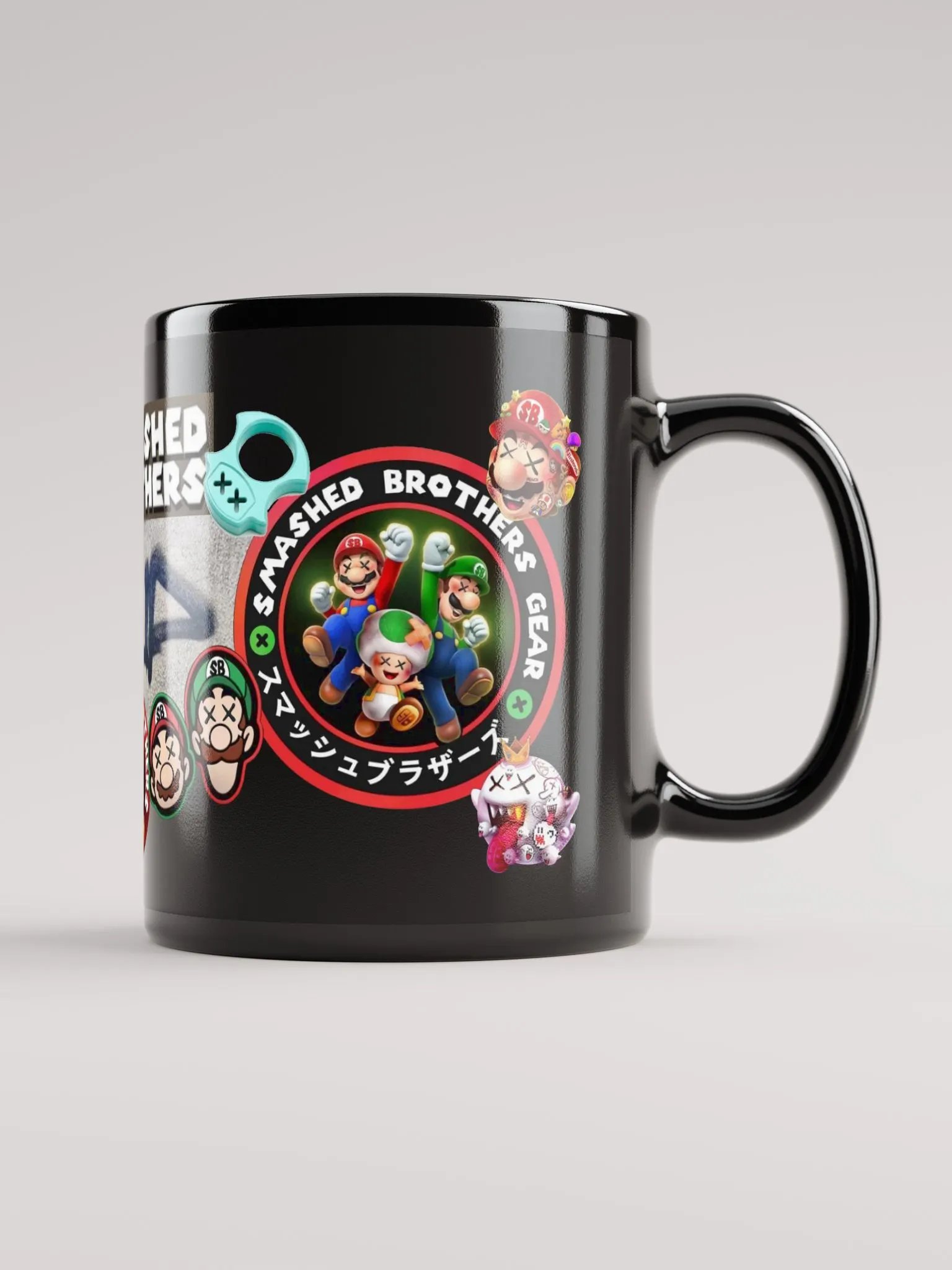 Smashed Brothers Black Mug product image (1)
