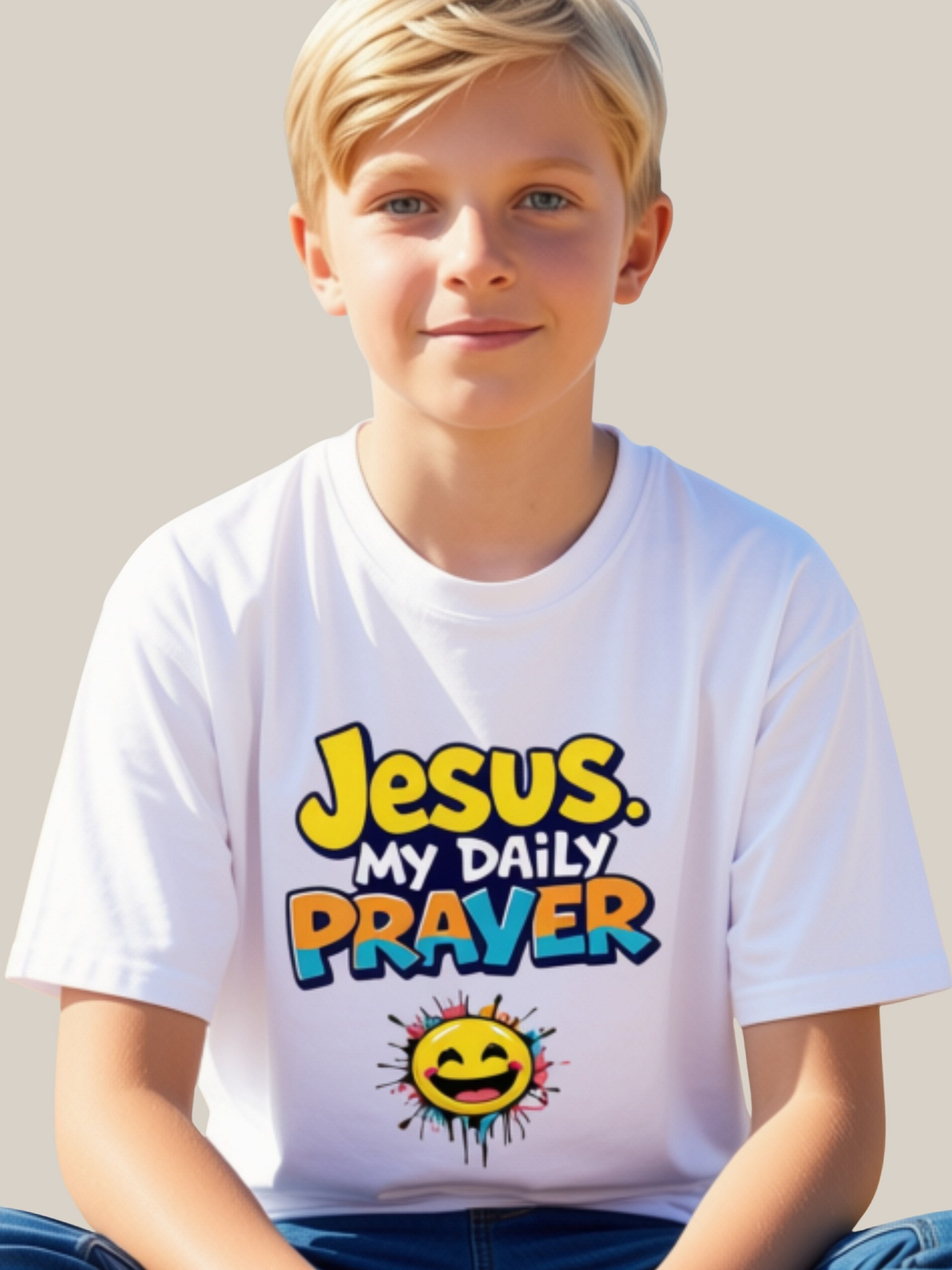 Jesus My Daily Prayer Boys T-shirt product image (1)