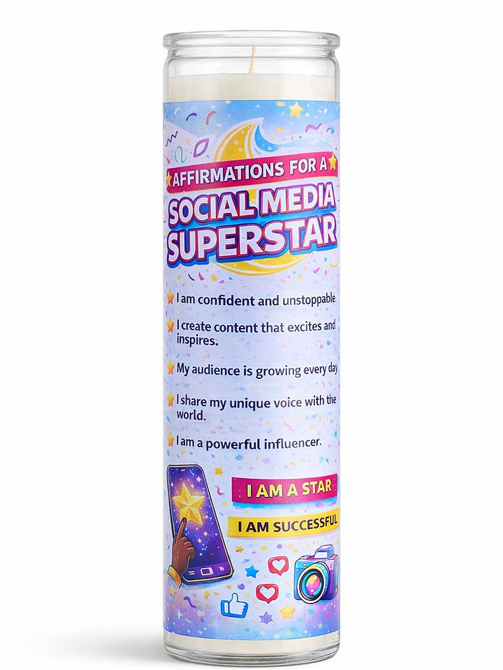 Social Media Superstar Candle product image (1)