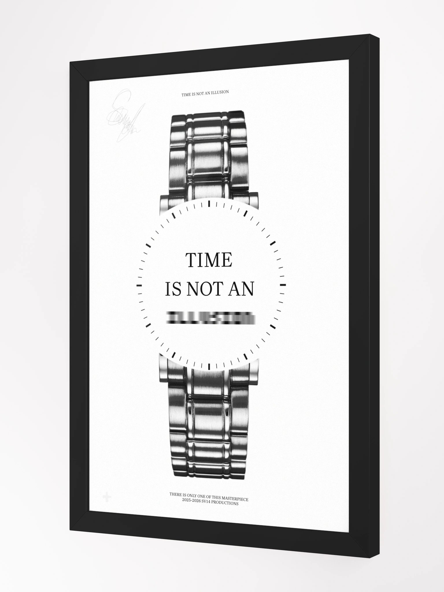 TIME IS NOT AN ILLUSION - WHITE FRAME product image (2)