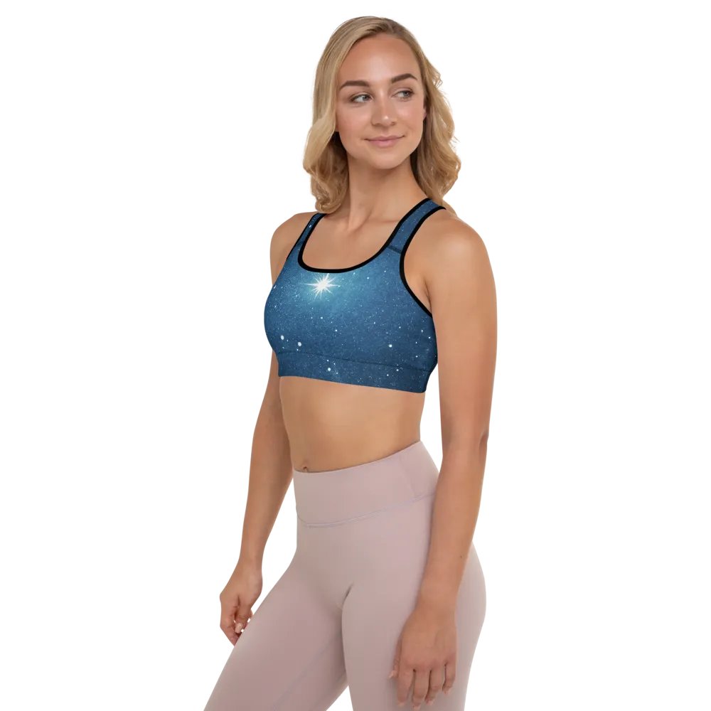 Starry Night Sky Padded Sports Bra product image (9)