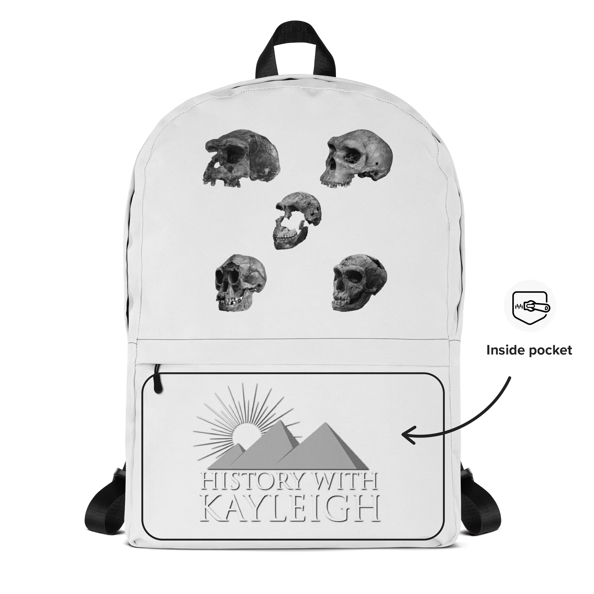 Skulls Backpack White product image (5)