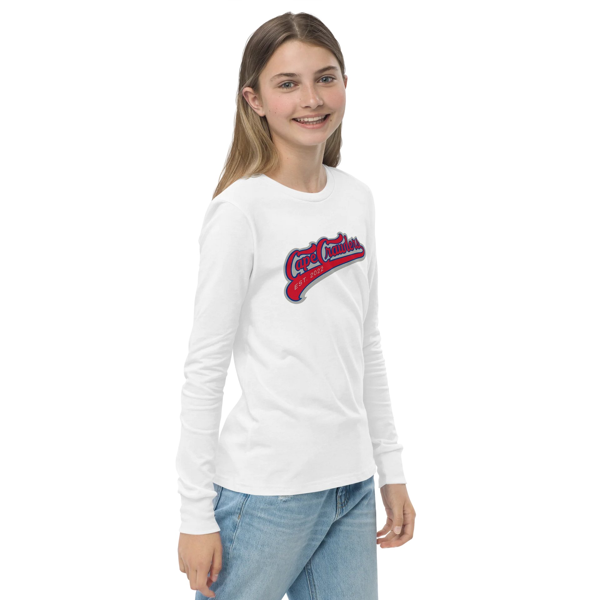 Varsity Logo (Red) Long Sleeve Youth Shirt product image (22)